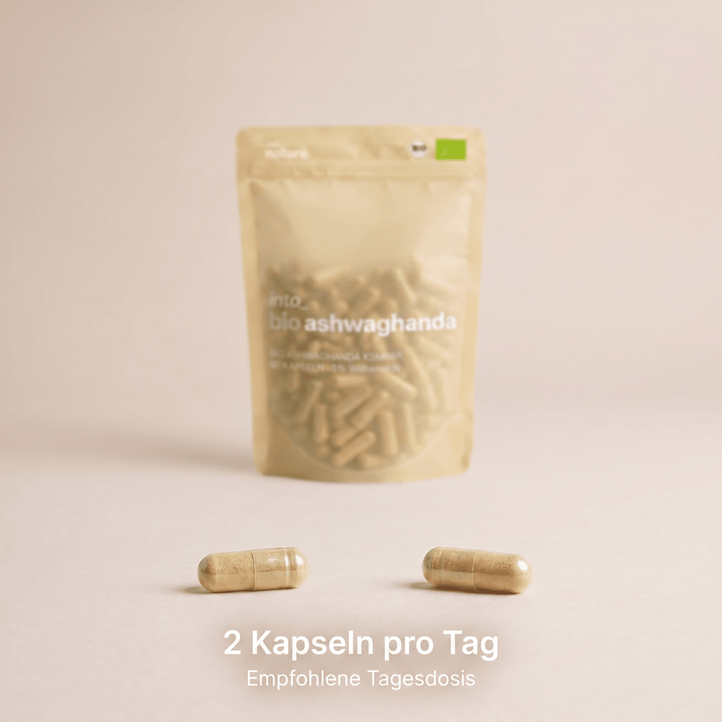 Zutaten und Details der veganen Bio Ashwagandha Kapseln