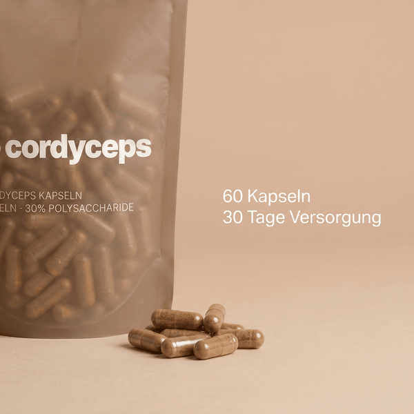 Bio-Cordyceps-Extrakt mit 60 Kapseln für eine Versorgung von 30 Tagen