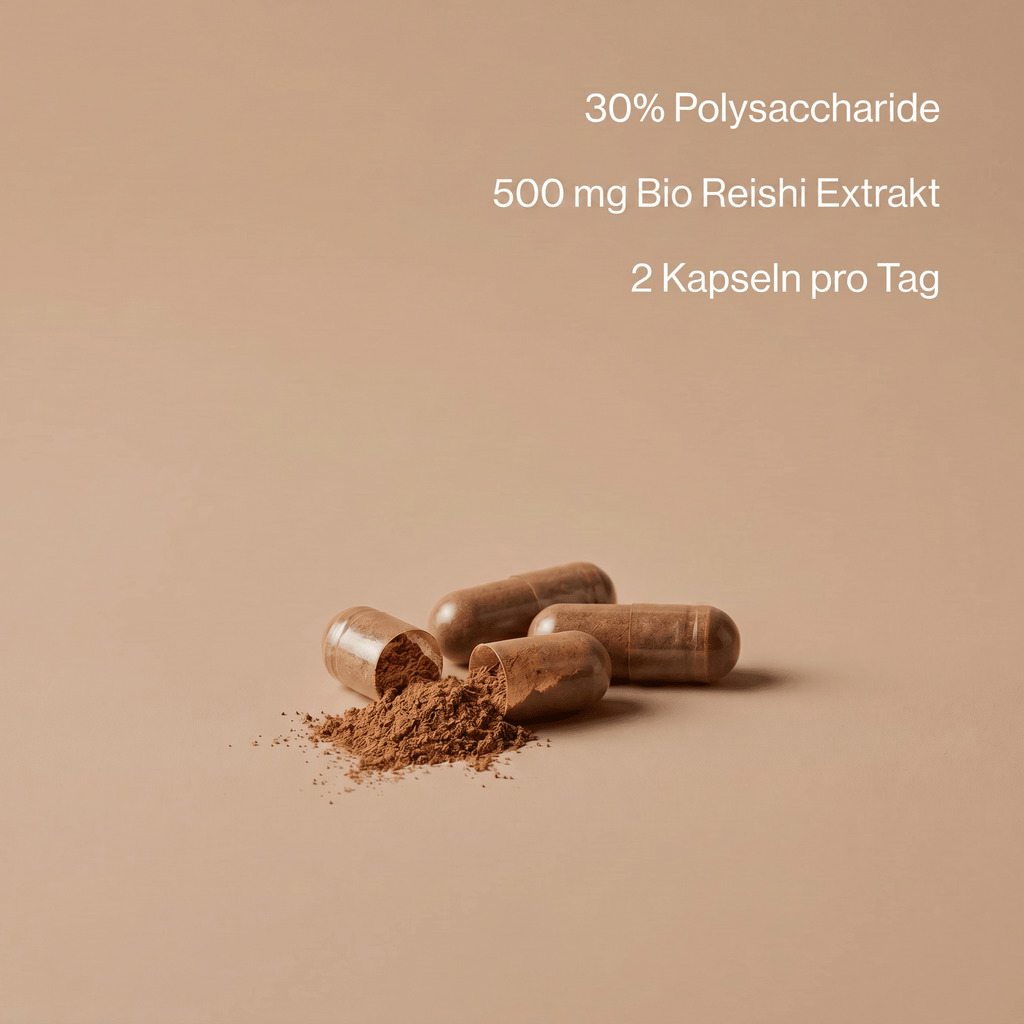 Bio Reishi Kapseln in der Vorratspackung für 30 Tage Versorgung