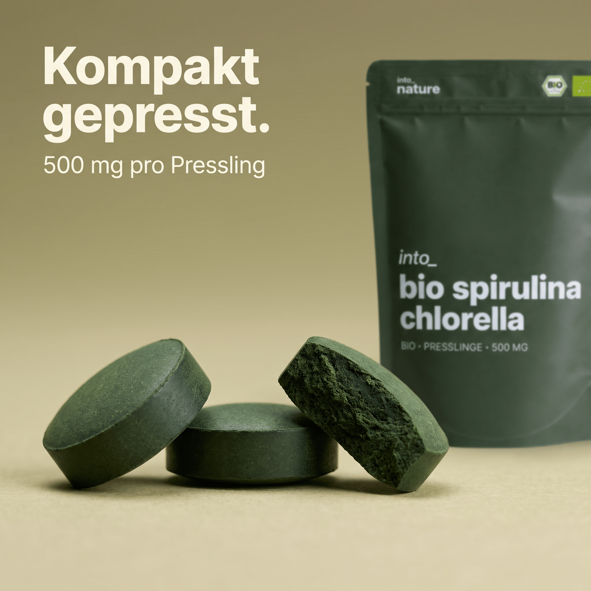 Bio Spirulina & Chlorella Presslinge
