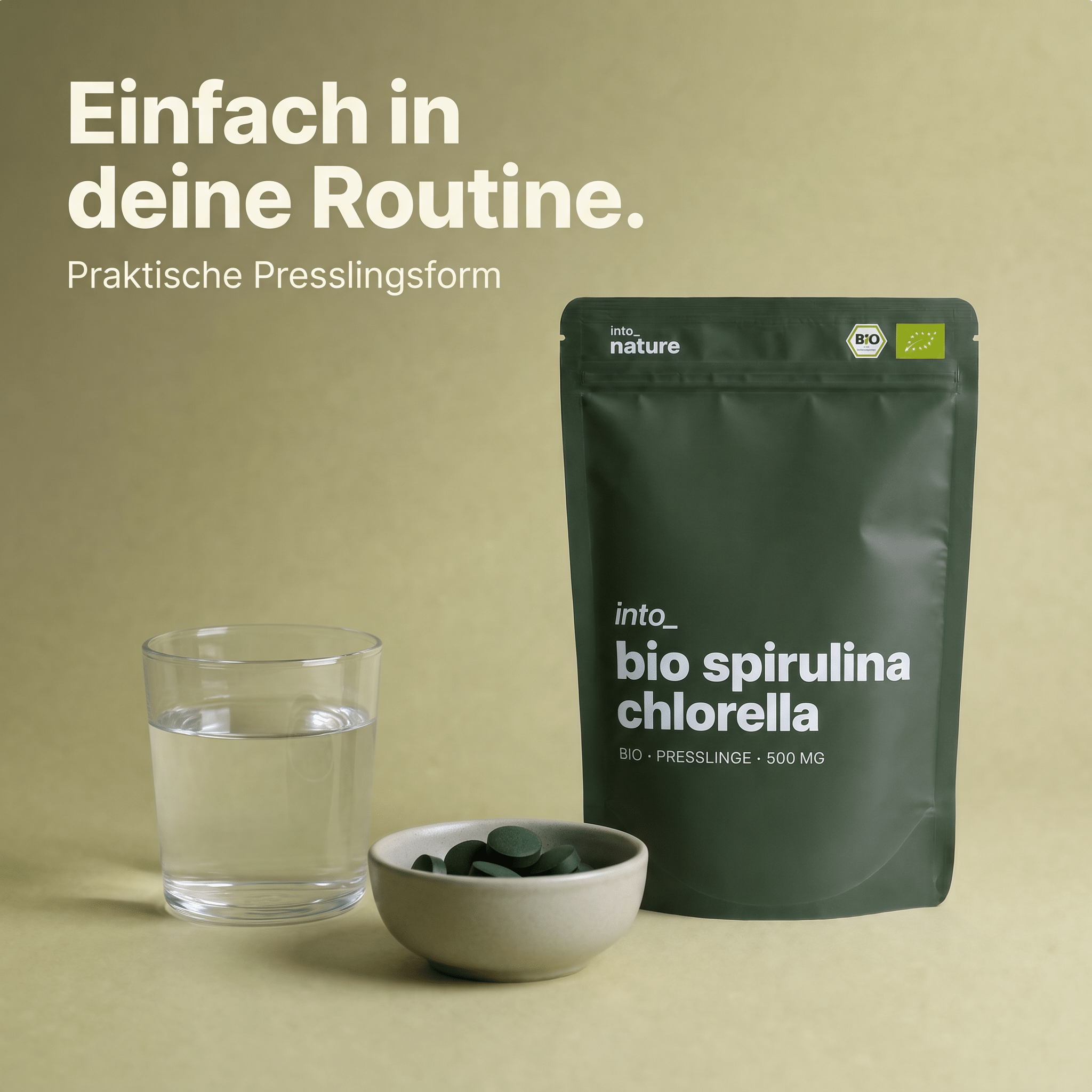 Bio Spirulina & Chlorella Presslinge