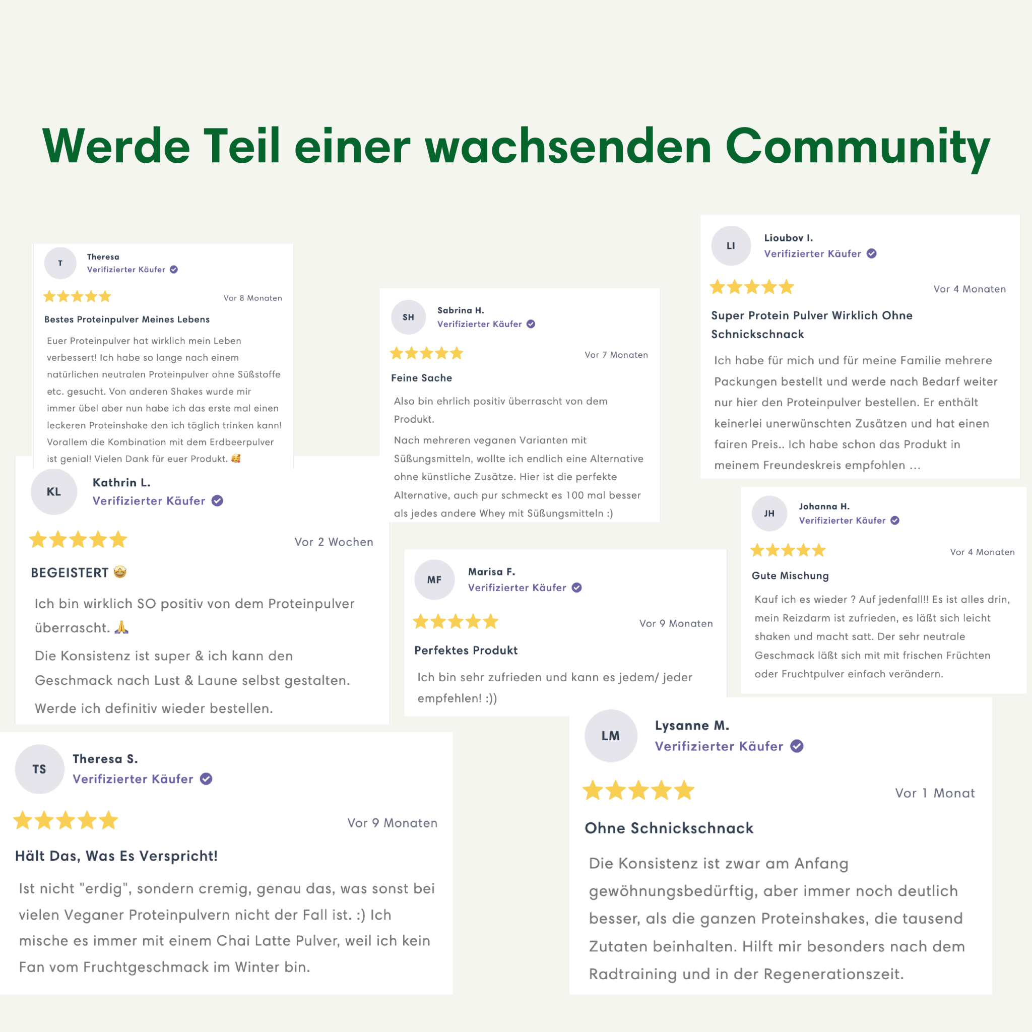 Kundenbewertungen zum veganen Bio-Proteinpulver