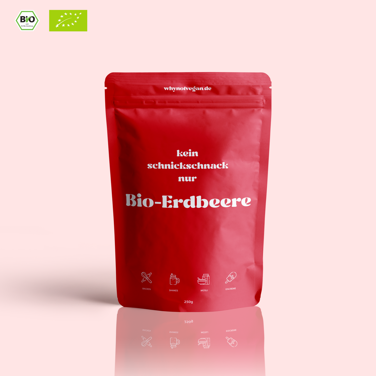 Bio-Erdbeerpulver gefriergetrocknet / 250g